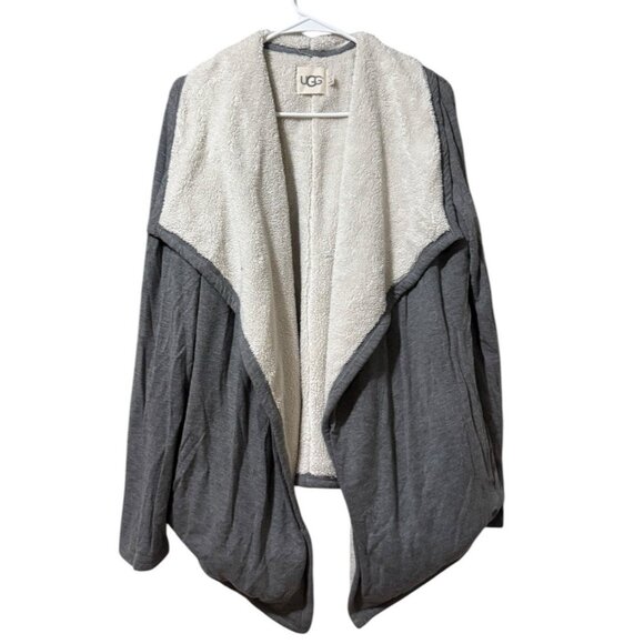 UGG Sweaters - UGG Women Size Medium Fleece Lined Open Front Cardigan Sweater Preppy Winter
